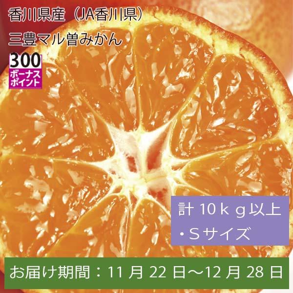 香川県産(JA香川県)三豊マル曽みかん 計10kg以上・Sサイズ【お届け期間:11月22日〜12月28日】【ふるさとの味・中四国】　商品画像1