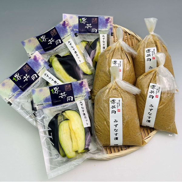 大阪堺共同漬物株式会社みずなす工房みずなす漬セットぬか1個×4、切100g×4【夏の贈りもの・お中元】【NN】 惣菜【季節の贈り物&ご褒美ギフト】 大阪堺共同漬物株式会社みずなす工房みずなす漬セットぬか1個×4、切100g×4【夏の贈りもの・お中元】【NN】 惣菜【季節の贈り物&ご褒美ギフト】