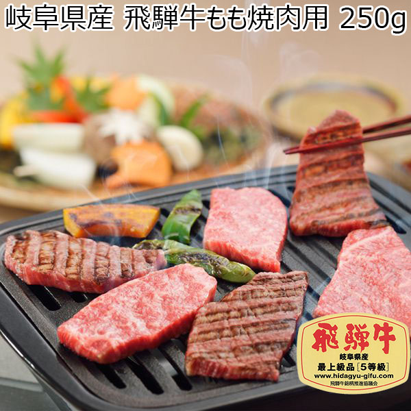 岐阜県産 飛騨牛もも焼肉用 250g 送料込み【イオンカード会員限定