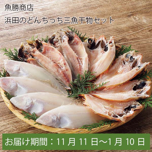 魚勝商店浜田のどんちっち三魚干物セット【お届け期間：11月11日〜1月