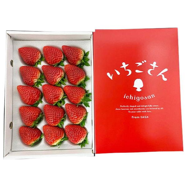 佐賀県産 いちご(いちごさん)化粧箱 450g以上【お届け期間:3月4日〜3月31日】【九州フェア】【NN】　商品画像1