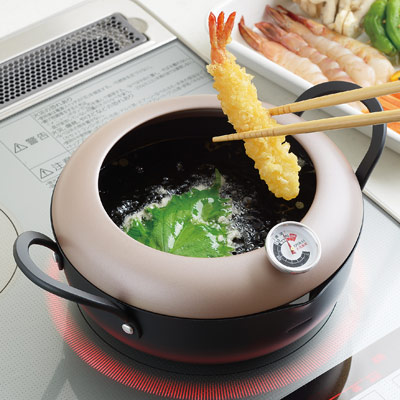温度計付天ぷら鍋　２０ｃｍ（R3394）　商品画像1