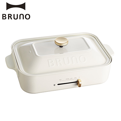 BRUNO　コンパクトホットプレート　WH［BOE021-WH］（R3955）　商品画像1