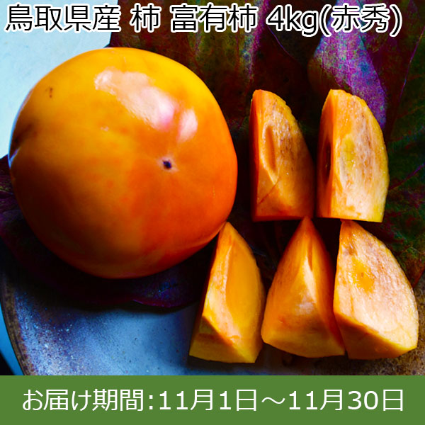 鳥取県産 柿 富有柿 4kg(赤秀)【限定100点】【お届け期間：11月1日〜11月30日】【イオンカード会員限定8月】　商品画像1