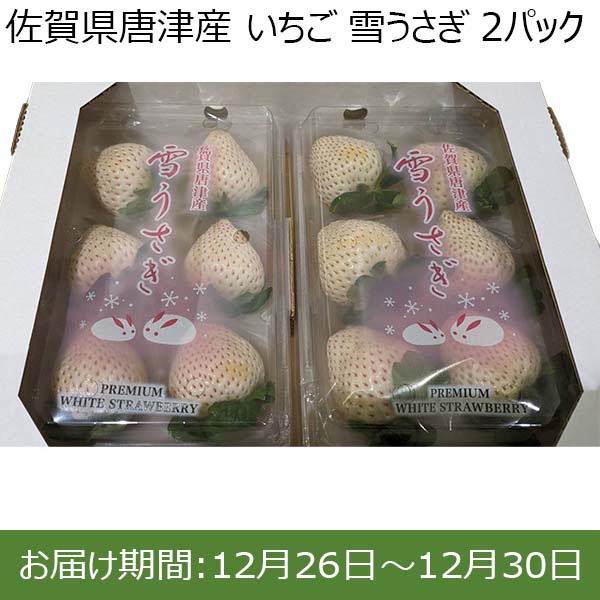 佐賀県唐津産 いちご 雪うさぎ 2パック【限定30点】【お届け期間：12月26日〜12月30日】【年末年始ごちそう特集】　商品画像1