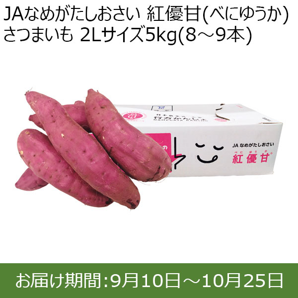 (茨城県産)JAなめがたしおさい 紅優甘(べにゆうか)さつまいも 2Lサイズ5kg(8〜9本)【お届け期間：9/10(火)〜10/25(金)】【ふるさとの味・北関東】　商品画像1