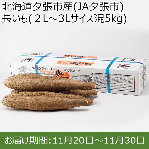 北海道夕張市産(JA夕張市)長いも(２L〜3Lサイズ混5kg)【限定100点】【お届け期間:11月20日〜11月30日】【おいしいお取り寄せ】　商品画像1