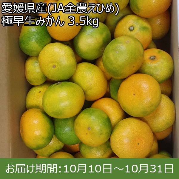 愛媛県産(JA全農えひめ) 極早生みかん 3.5kg【限定500点】【お届け期間：10月10日〜10月31日】【BUZZTTO SALE10月】　商品画像1