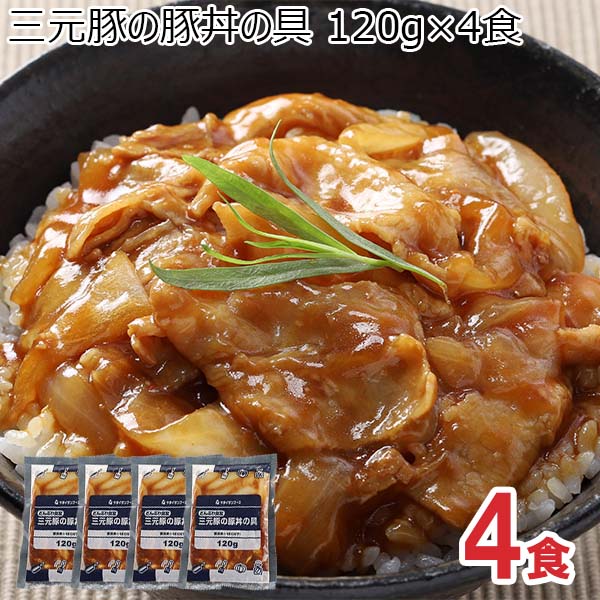 三元豚の豚丼の具 120g×4食(L7279)【サクワ】　商品画像1