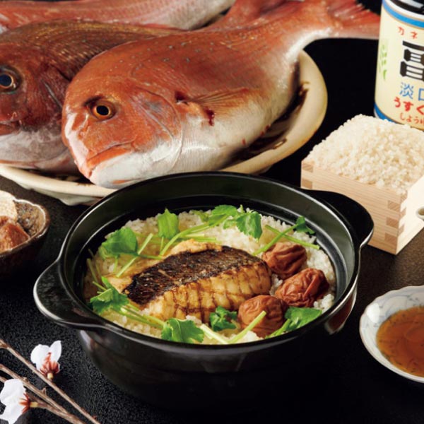 和歌山県 和食とくさ 紀州梅香る鯛めし2合用×2セット お米280g・鯛身+だし200g・調味液40g・梅干3 各2【NN】　商品画像1