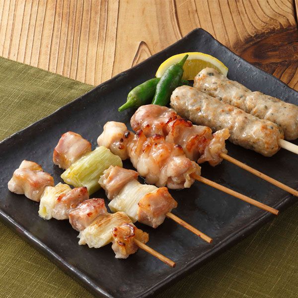 鶏屋の焼き鳥串セット塩味(もも串30g×20、ねぎま串30g×20、つくね串30g×20 計60本(各原料：肉/国産)【赤穂の塩使用】【旬の味覚便】【NN】　商品画像1