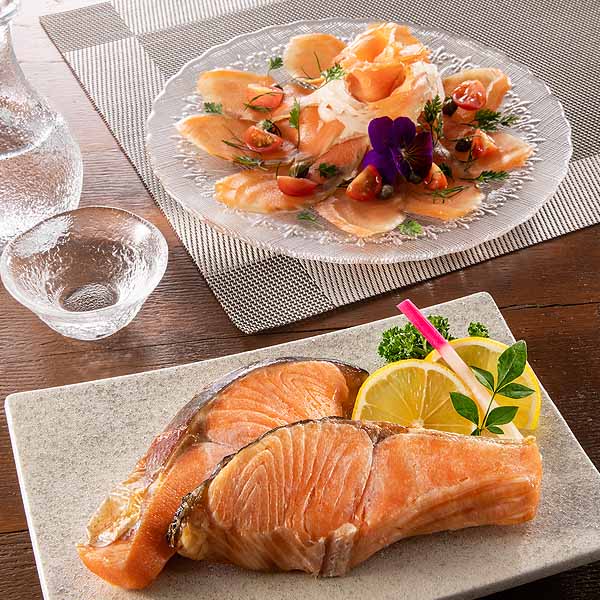 王子サーモン スモークサーモン・切身詰合せ【母の日】 魚介・海産物 王子サーモン スモークサーモン・切身詰合せ【母の日】 魚介・海産物