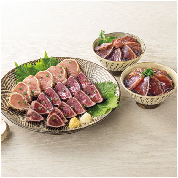 明神水産 藁焼きかつおとびんちょうまぐろ詰合せ【母の日】　商品画像1