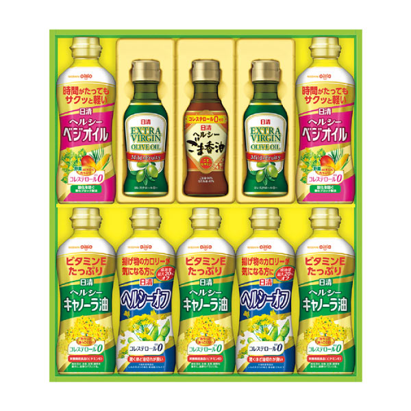 日清オイリオ オリーブオイル＆バラエティオイルギフト【夏の贈りもの・お中元】[OV-50A]　商品画像1