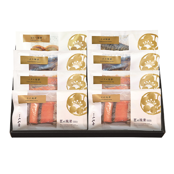 新潟小川屋 お魚の焼漬詰合せ 匠の焼漬さけ×2(チリ産)・ハラス×2(チリ産)・ぶり×2(国産)・ほたて×1(北海道産)・さば×1(ノルウェー産)【夏の贈りもの・お中 新潟小川屋 お魚の焼漬詰合せ 匠の焼漬さけ×2(チリ産)・ハラス×2(チリ産)・ぶり×2(国産)・ほたて×1(北海道産)・さば×1(ノルウェー産)【夏の贈りもの・お中
