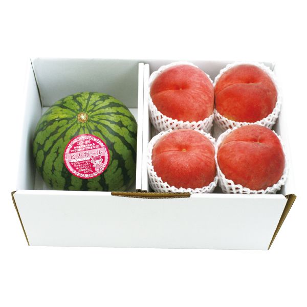 山形県産 あかつき桃と小玉すいか(ピノガール)詰合せ 秀品 あかつき4個 計900g以上、ピノガール1個 1.3kg以上 【お届け期間:7/18(金)〜8/5(火)】【MK】 果物・野 山形県産 あかつき桃と小玉すいか(ピノガール)詰合せ 秀品 あかつき4個 計900g以上、ピノガール1個 1.3kg以上 【お届け期間:7/18(金)〜8/5(火)】【MK】 果物・野