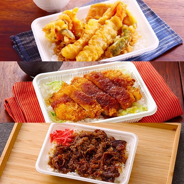 お手軽丼 3種セットA(天丼、ソースカツ丼、カルビ焼肉丼)(L7627)【サクワ】 惣菜【季節の贈り物&ご褒美ギフト】 お手軽丼 3種セットA(天丼、ソースカツ丼、カルビ焼肉丼)(L7627)【サクワ】 惣菜【季節の贈り物&ご褒美ギフト】