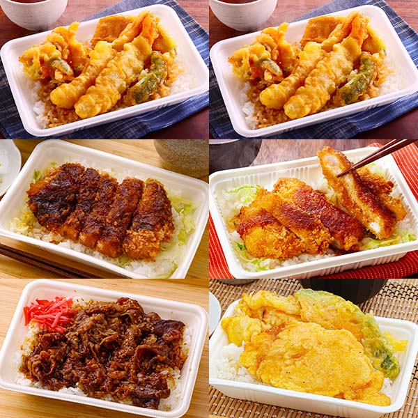 お手軽丼 5種セット 計6食(天丼×2、ソースカツ丼、豚おろし丼、カルビ焼肉丼、鶏天丼塩だれ×各1)【サクワ】 惣菜【季節の贈り物&ご褒美ギフト】 お手軽丼 5種セット 計6食(天丼×2、ソースカツ丼、豚おろし丼、カルビ焼肉丼、鶏天丼塩だれ×各1)【サクワ】 惣菜【季節の贈り物&ご褒美ギフト】