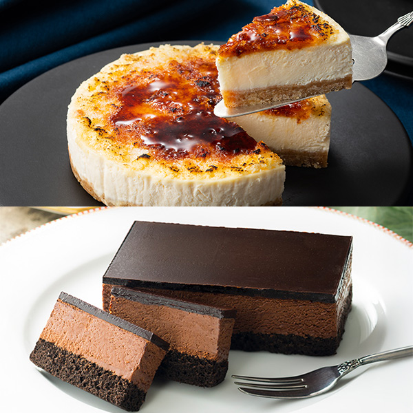 函館 五島軒 冷凍ケーキ2種セット(北海道ブリュレチーズケーキ4号×1、ベルギーチョコレートケーキ(190g)長辺約15cm×1)(L7642)【サクワ】 スイーツ【季節の贈り 函館 五島軒 冷凍ケーキ2種セット(北海道ブリュレチーズケーキ4号×1、ベルギーチョコレートケーキ(190g)長辺約15cm×1)(L7642)【サクワ】 スイーツ【季節の贈り