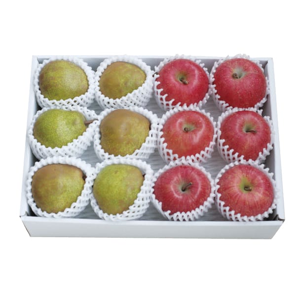 山形県産 サンふじとラ・フランス詰合せ 各5〜7個【限定100点】【お届け期間:11/21(金)〜12/31(水)】【MK】　商品画像1