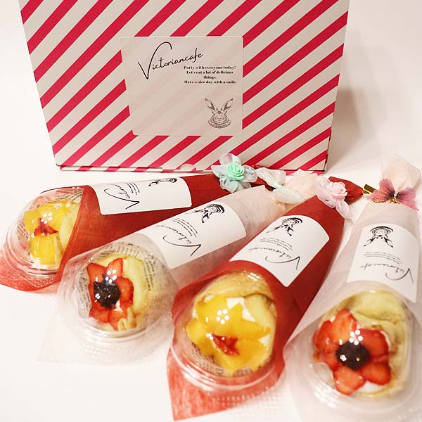 ヴィクトリアンカフェ シンデレラ花束クレープギフトセット【イオンのクリスマス】 スイーツ ヴィクトリアンカフェ シンデレラ花束クレープギフトセット【イオンのクリスマス】 スイーツ