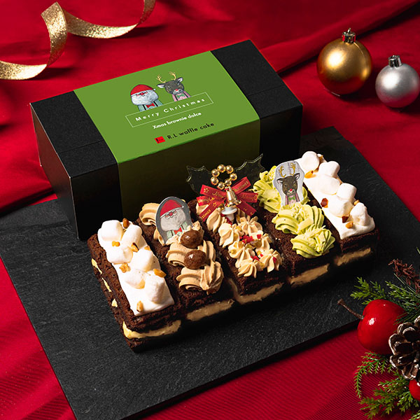 R. L waffle cake Xmasブラウニードルチェ 5個入【イオンのクリスマス】 スイーツ