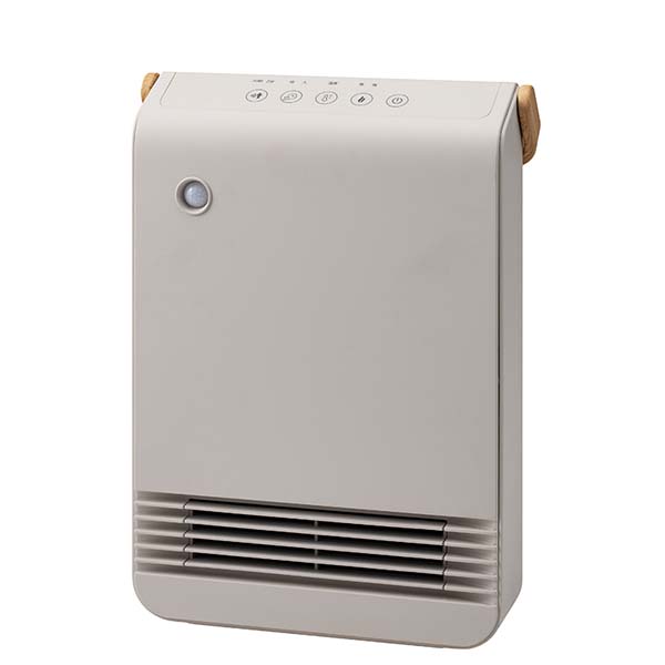 WOOD STYLE 節電/室温センサー付セラミックヒーター グレージュ [CH-T2517GG]【雑貨】【季節の贈り物＆ご褒美ギフト】