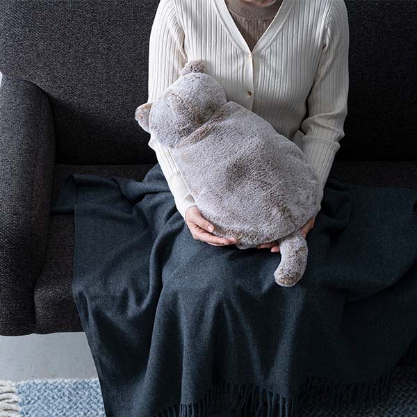 蓄熱式エコ湯たんぽ「ぬくぬく」nekoLike グレージュ [EWT-2328GG]【雑貨】　商品画像1