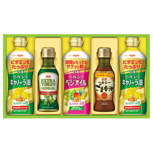 日清オリーブオイル＆バラエティオイルギフト[OV-25A]【初売り】　商品画像1