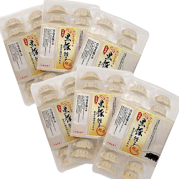 大阪ふくちぁん餃子 黒豚餃子セット 黒豚餃子(18g×18)×6【ブラックフライデー】【NN】 惣菜【季節の贈り物＆ご褒美ギフト】
