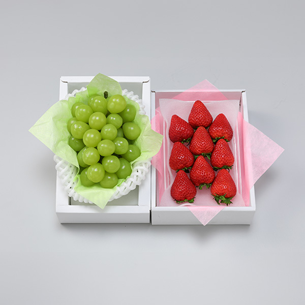 岡山・佐賀県産 シャインマスカット・苺 詰合せ【限定200点】【お届け期間：12月25日〜12月29日】【年末年始ごちそう特集】　商品画像1