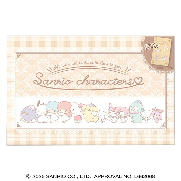 ハート サンリオキャラクターズミラー&チョコギフト チョコレート菓子9個入り【お届け期間：1月15日〜2月21日】【バレンタイン】　商品画像1