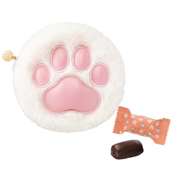 メリーチョコレート ねこみゃみれ もふぷにポーチ(白猫)【お届け期間：1月15日〜2月21日】【バレンタイン】　商品画像1