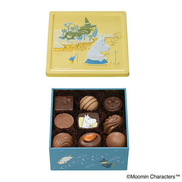ムーミン × メリーチョコレート ムーミンとスナフキンの川辺のひととき(ナッツ&コーヒーチョコレート)【お届け期間：1月15日〜2月21日】【バレンタイン】　商品画像1