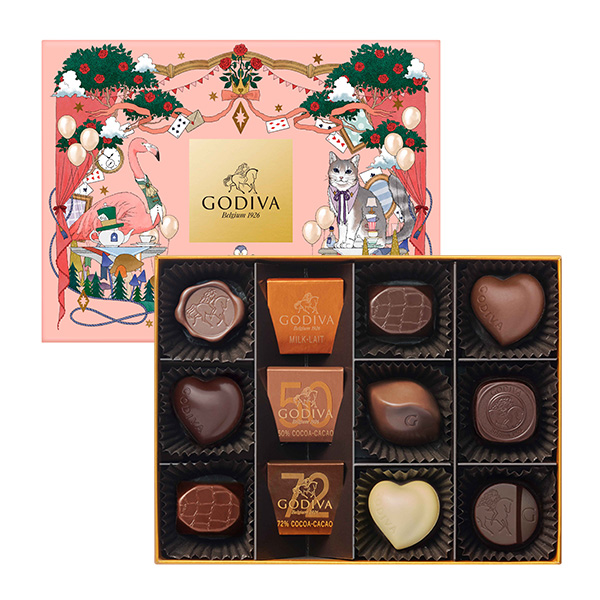 ゴディバ チョコレートアソート チョコレート菓子12粒入【お届け期間:1月15日〜2月21日】【バレンタイン】 商品画像1
