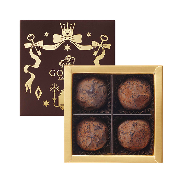 ゴディバ トリュフ アソート  チョコレート菓子4粒入【お届け期間：1月15日〜2月21日】【バレンタイン】　商品画像1