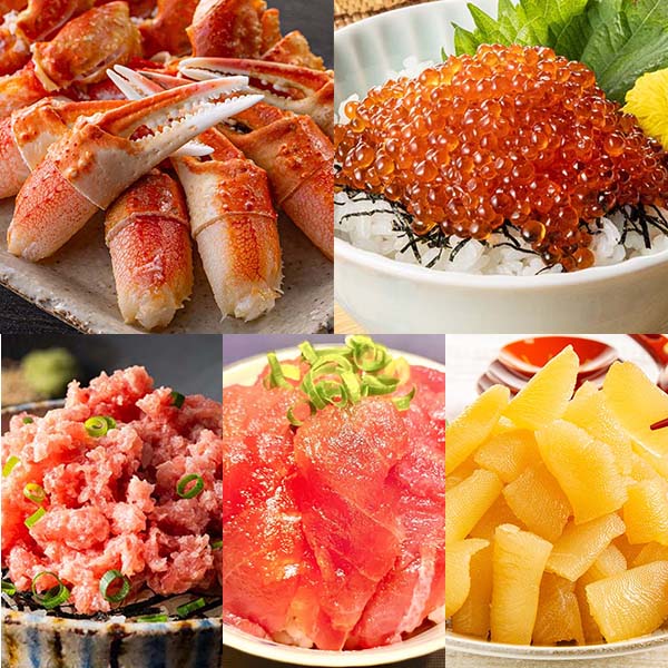 【年内お届け】年末年始におすすめの海鮮福袋セット (かに・いくら・まぐろ・数の子)【お買い得セール12月】 商品画像1