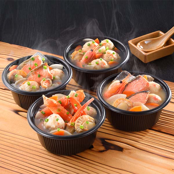 小樽海洋水産 小樽海鮮一人鍋セット(4個入) 280g×4個【鍋まつり】【おいしいお取り寄せ】　商品画像1