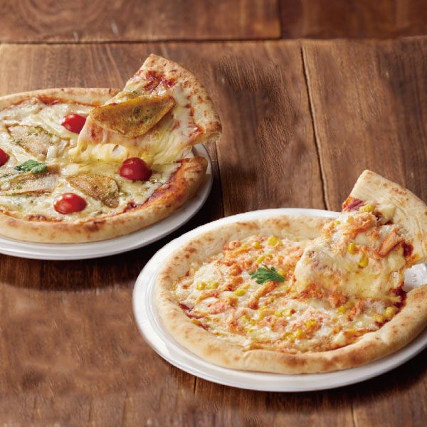鳥取 PIZZA TORETATI 2種セット〜山陰〜 紅ずわいがにとコーンのピザ×1枚、のどぐろとトマトのピザ×1枚、化粧箱入【NN】　商品画像1