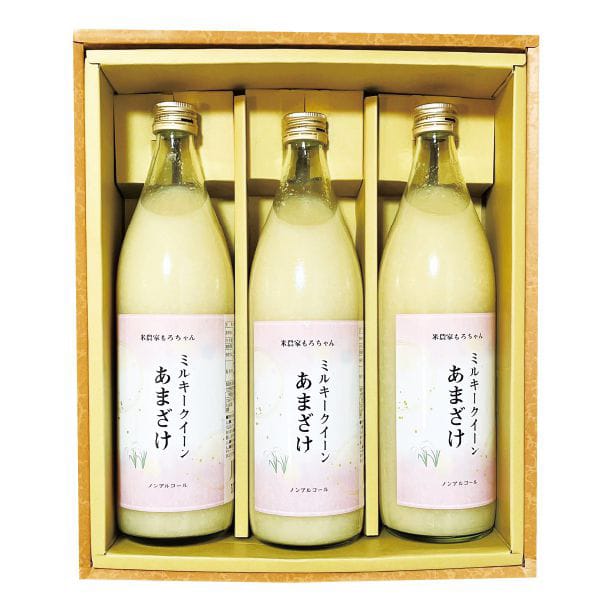 米農家もろちゃん ミルキークイーンあまざけ(3本入)【KN】　商品画像1