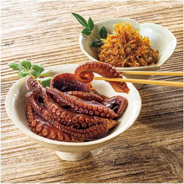 兵庫県漁連 明石だこのやわらか煮・生炊きちりめん佃煮セット【NN】　商品画像1