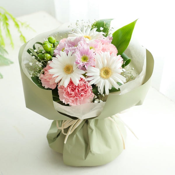 お供えスタンディングブーケ「ほのか」(ピンク)【花】【年間ギフト】　商品画像1