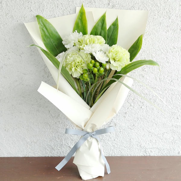 お供え花束「そらね」(グリーン)【花】【年間ギフト】　商品画像1