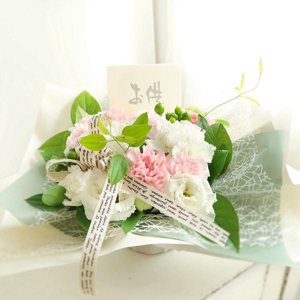 お供えアレンジ「祈りのしらべ」(ピンク)【花】【年間ギフト】　商品画像1