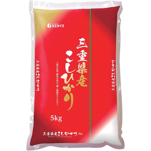 【令和7年産】【精米】ミエライス 三重県産こしひかり 5kg【CB】　商品画像1