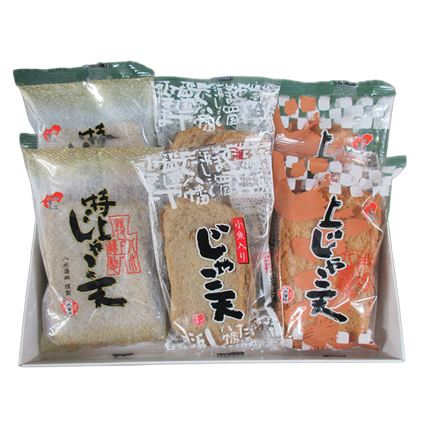 愛媛 八水蒲鉾(株) じゃこ天味くらべ 6袋(特上じゃこ天2枚入、上じゃこ天2枚入、小魚入じゃこ天2枚入)×各2袋【NN】　商品画像1