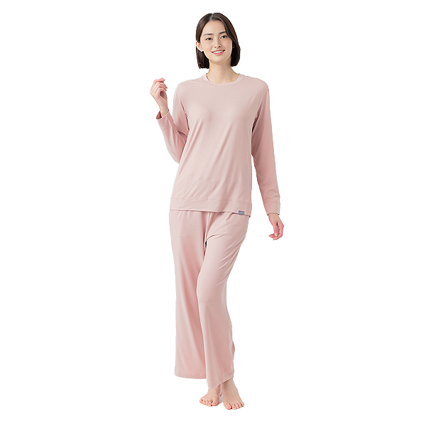 トップバリュ セリアント ソフトベア天竺 上下セット (サイズ：M / カラー：アッシュピンク)【限定20点】 (お届け期間：5月7日〜5月10日)【母の日】　商品画像1