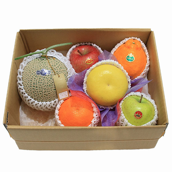 豊洲市場発 国産 旬の果物詰合せ(中) ご自宅用箱入り【おいしいお取り寄せ】　商品画像1