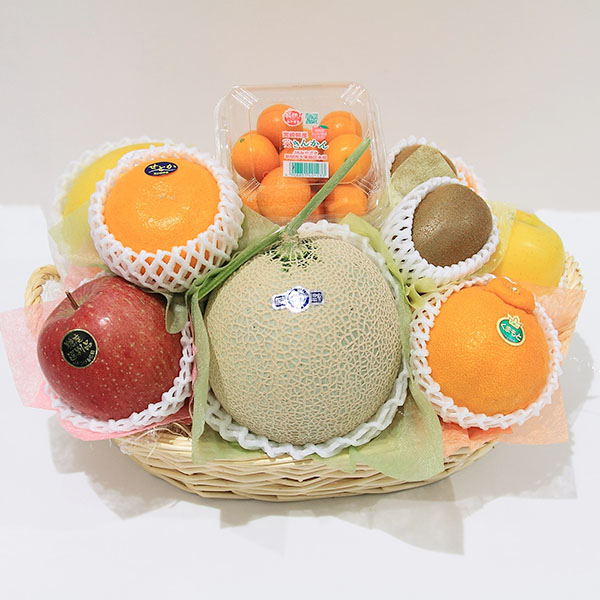 豊洲市場発 旬のフルーツ盛り合わせ かご盛り(大)【おいしいお取り寄せ】　商品画像1