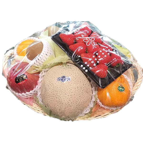 豊洲市場発 旬のフルーツ盛り合わせ かご盛り(中)【おいしいお取り寄せ】　商品画像1
